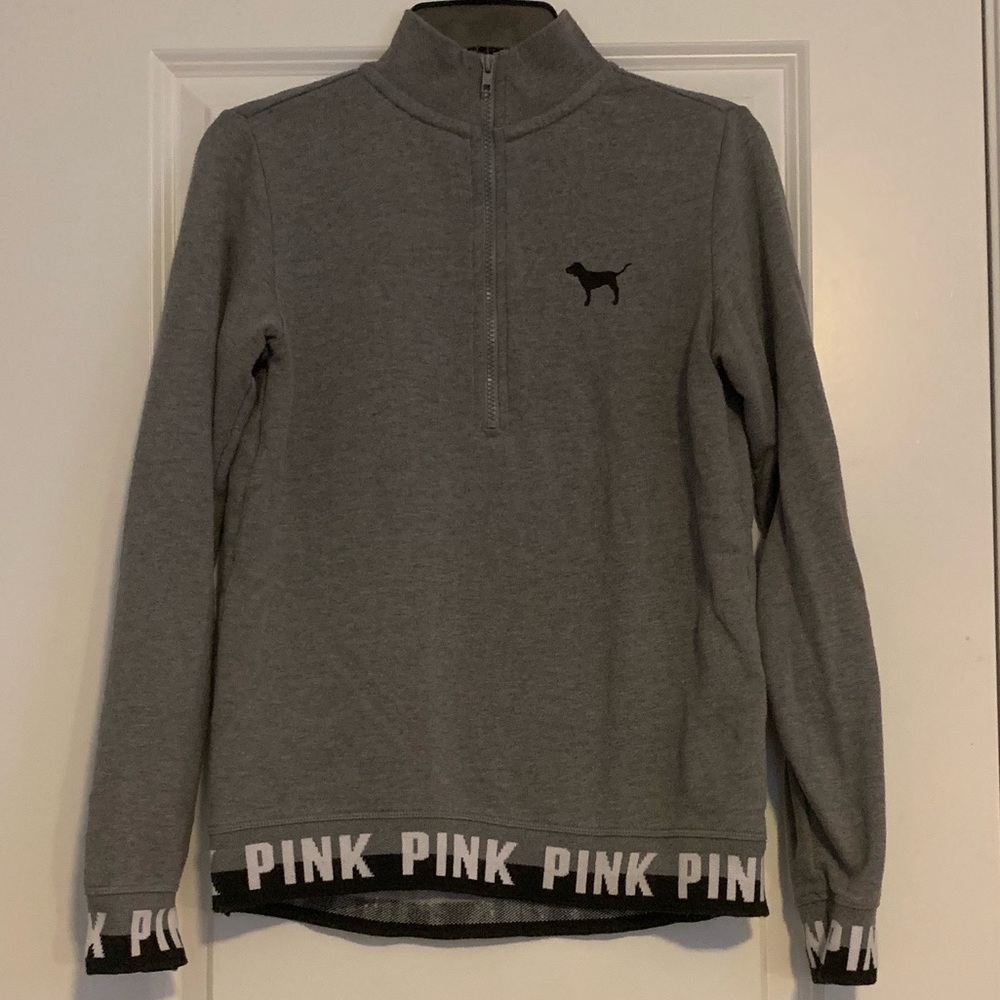 Pink VS quarter zip